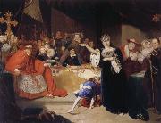 George Henry Harlow The Court for the Trial of Queen Katharine oil painting on canvas